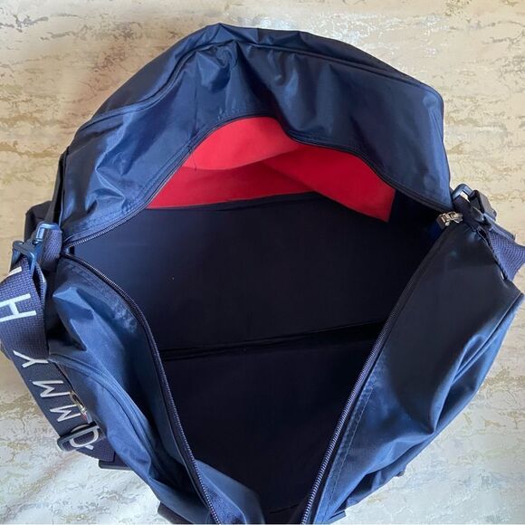 Tommy Hilfiger Duffle bag Color block logo Y2K 90s - Picture 5 of 15